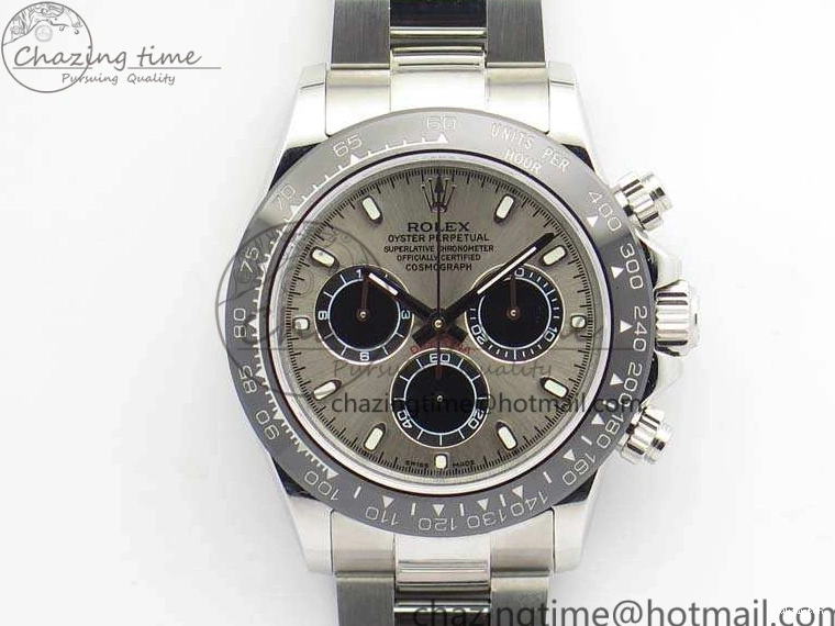 Bracelet A4130 Edition Daytona Gray Bezel On SS Dial JH 116519LN Best Ceramic 0908